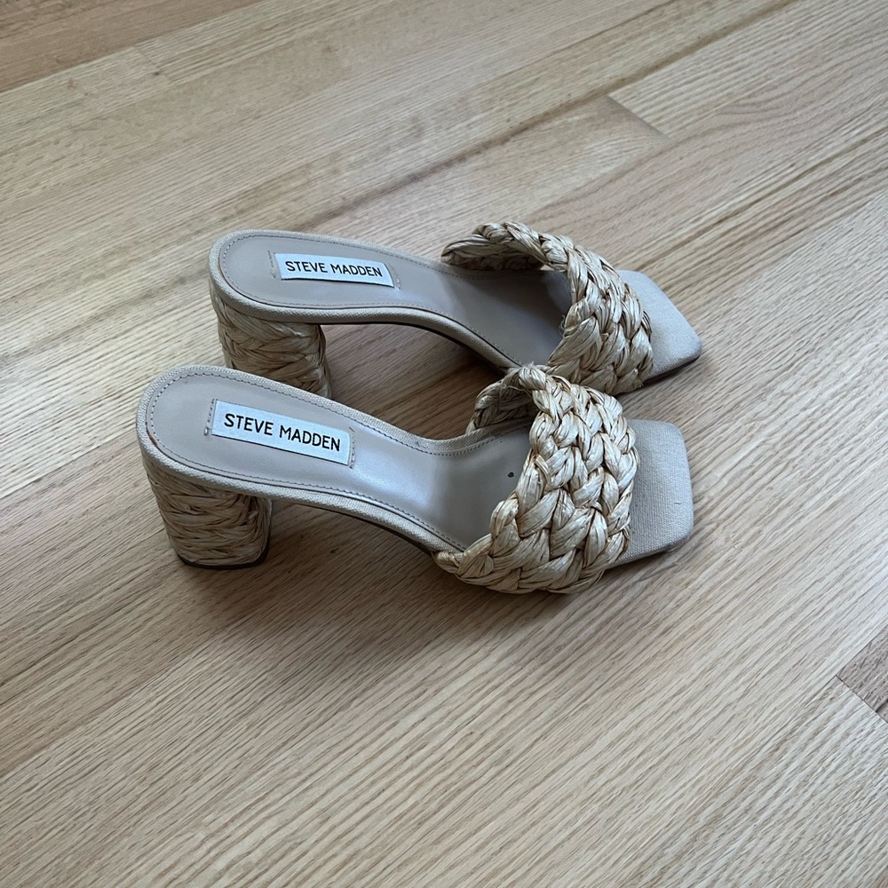 Woven Heel Sandals Steve Madden